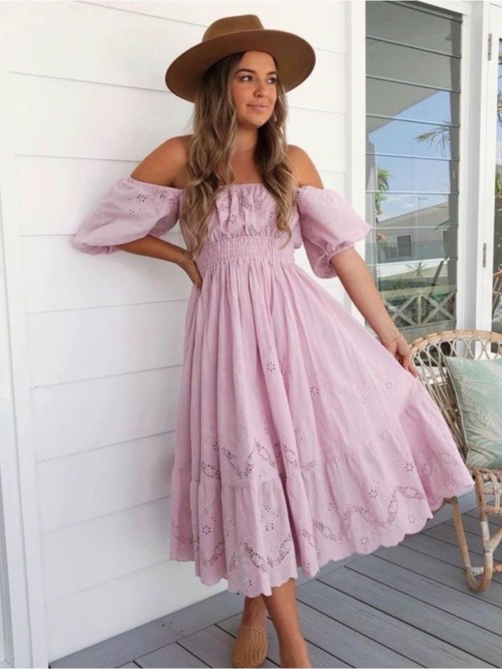 Spell Capulet Broderie Anglaise Soiree Dress large